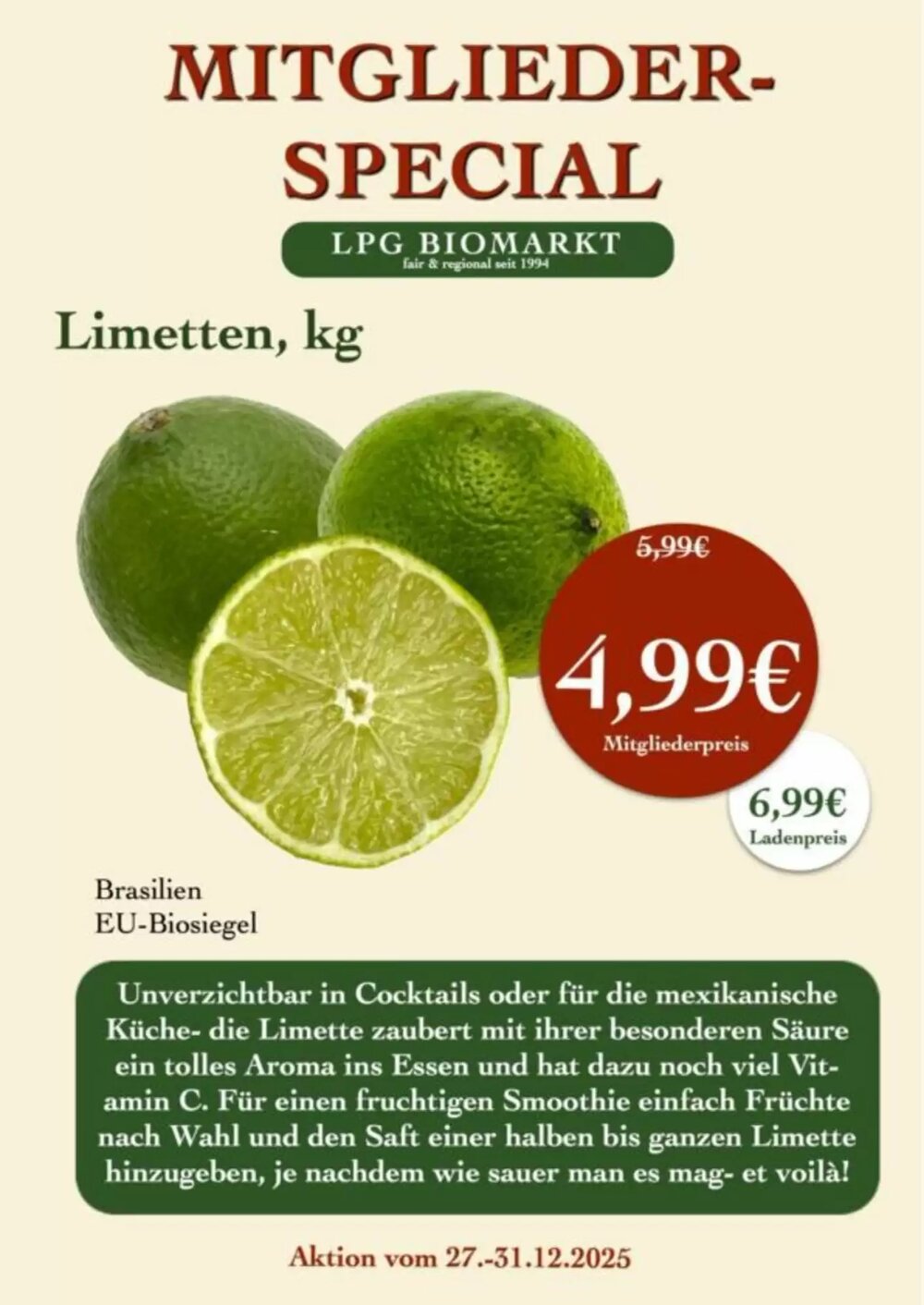 LPG Biomarkt Prospekt (ab 27.12.2025) zum Blättern - Seite 8