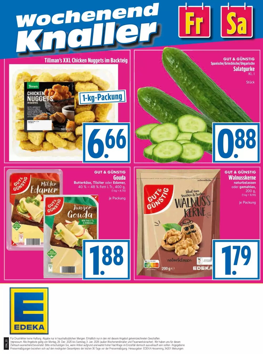 EDEKA Hahner Prospekt (ab 28.12.2025) zum Blättern - Seite 22