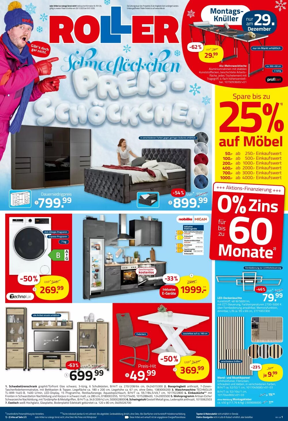ROLLER Prospekt (ab 28.12.2025) zum Blättern - Seite 1