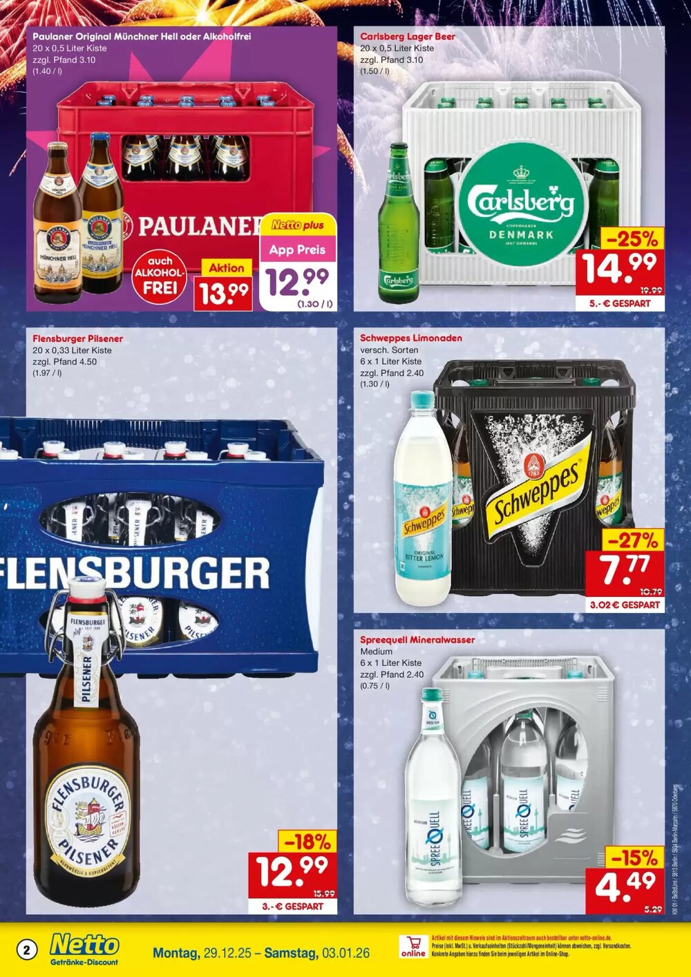 Netto Getränke Discount Prospekt (ab 28.12.2025) zum Blättern - Seite 2