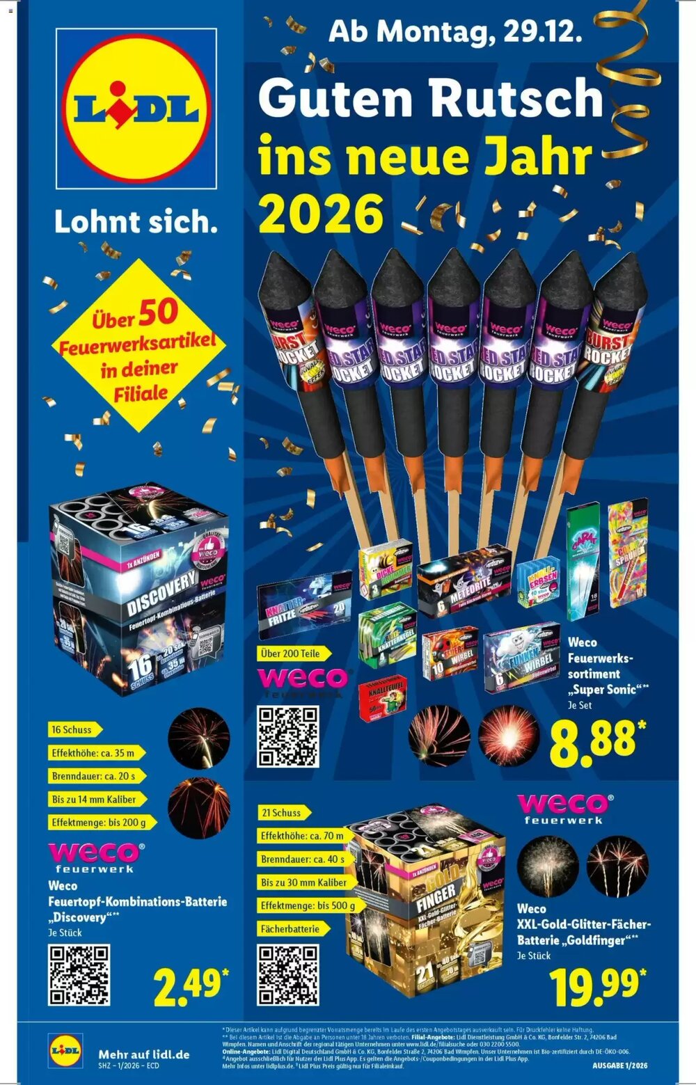 Lidl Prospekt (ab 29.12.2025) zum Blättern - Seite 1
