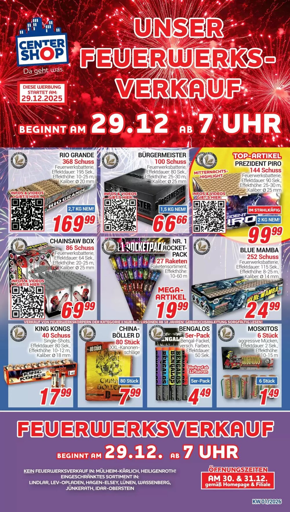 CENTERSHOP Prospekt (ab 29.12.2025) zum Blättern - Seite 1