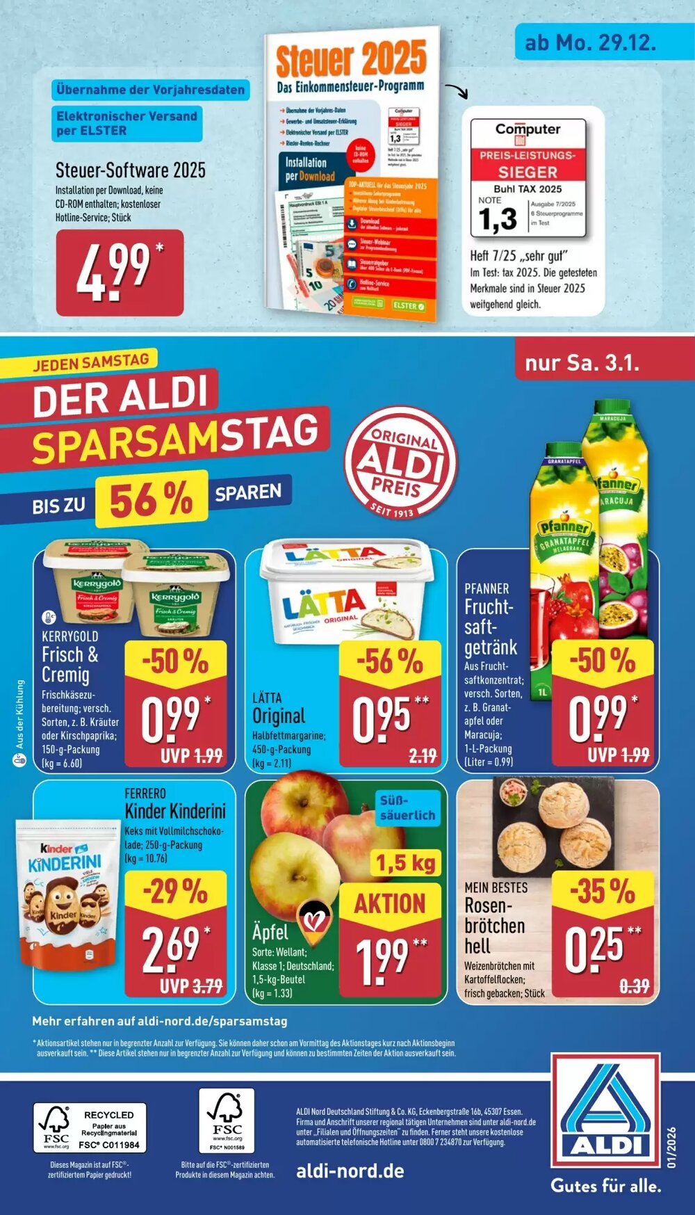 Aldi Nord Prospekt (ab 29.12.2025) zum Blättern - Seite 24