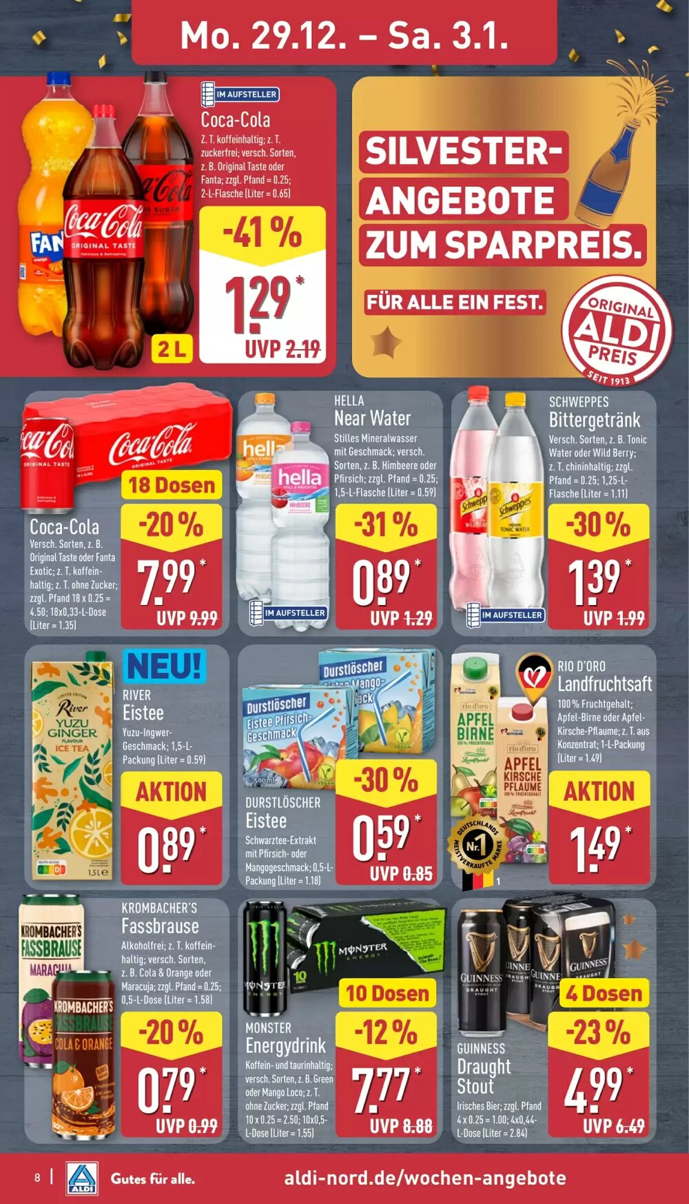 Aldi Nord Prospekt (ab 29.12.2025) zum Blättern - Seite 8