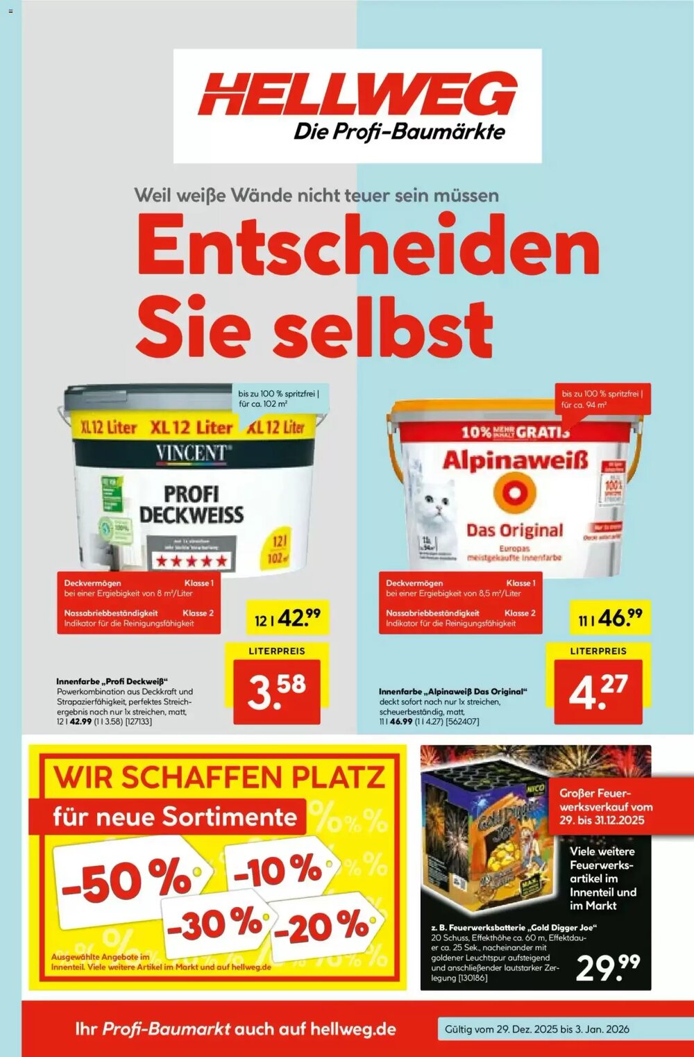 Hellweg Prospekt (ab 29.12.2025) zum Blättern - Seite 1