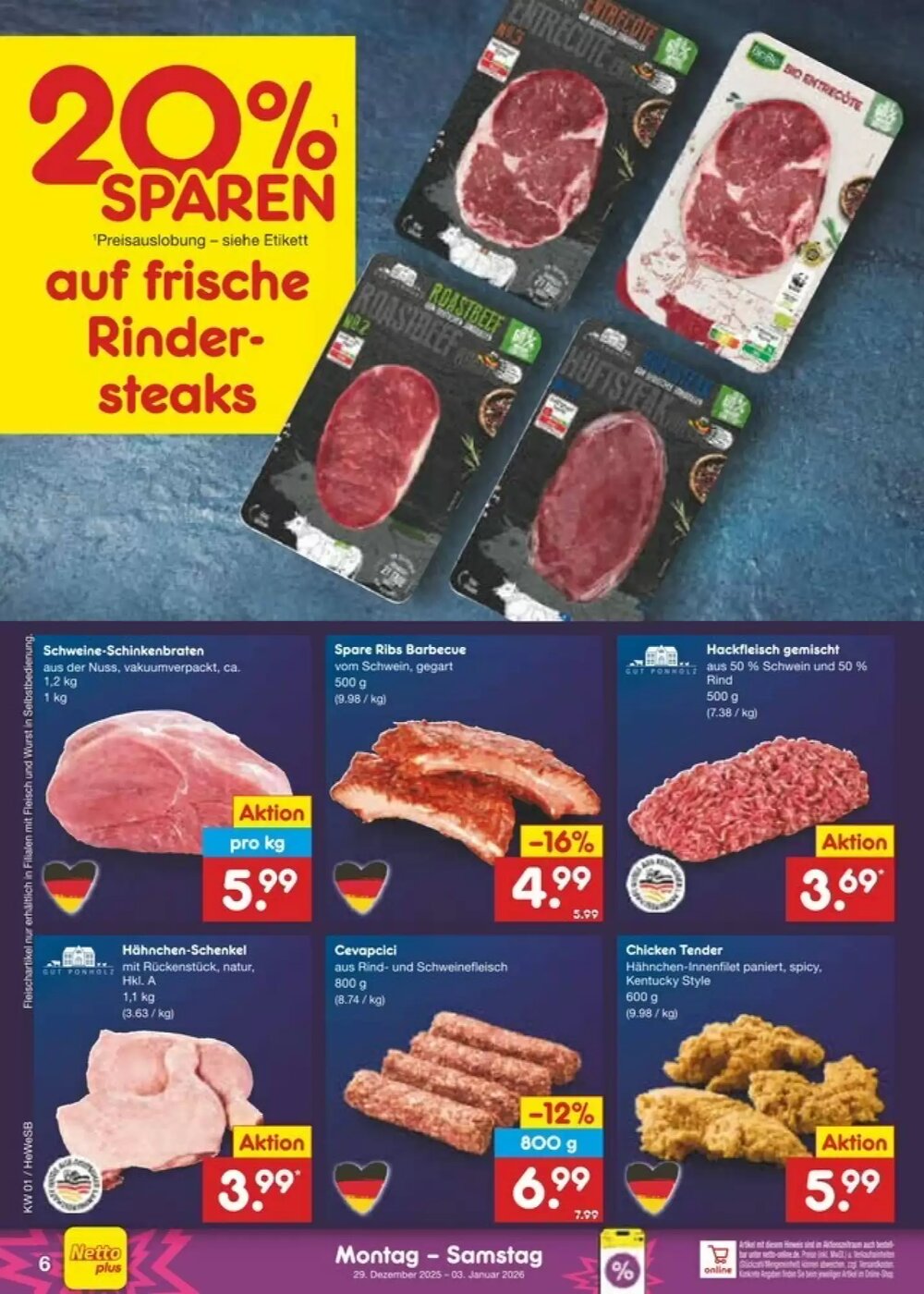 Netto Marken-Discount Prospekt (ab 29.12.2025) zum Blättern - Seite 6