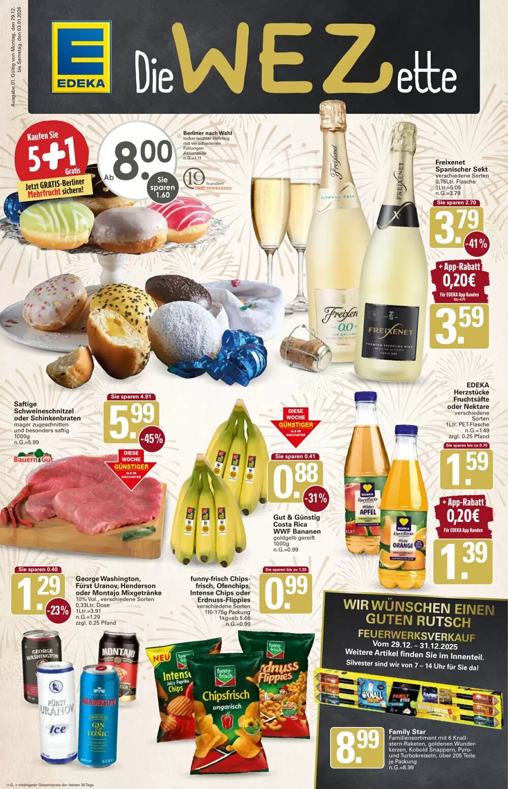 WEZ Prospekt (ab 29.12.2025) zum Blättern - Seite 1