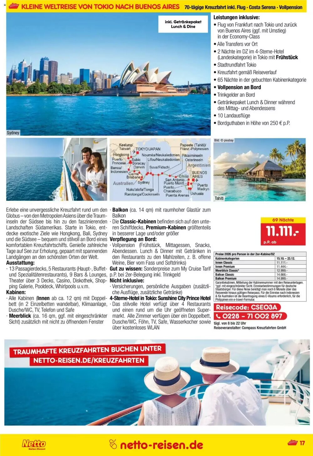 Netto Reisen Prospekt (ab 29.12.2025) zum Blättern - Seite 17