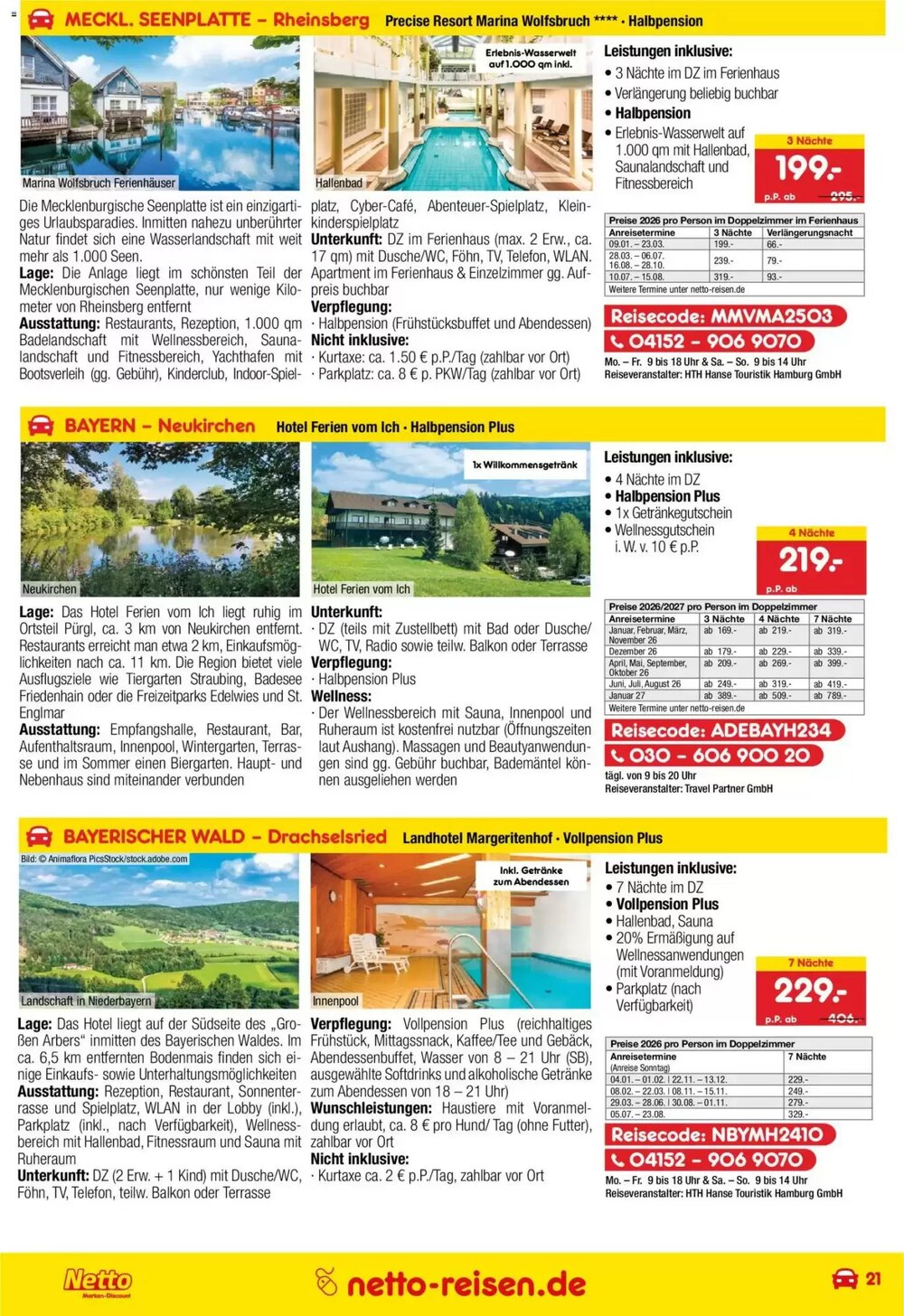 Netto Reisen Prospekt (ab 29.12.2025) zum Blättern - Seite 21