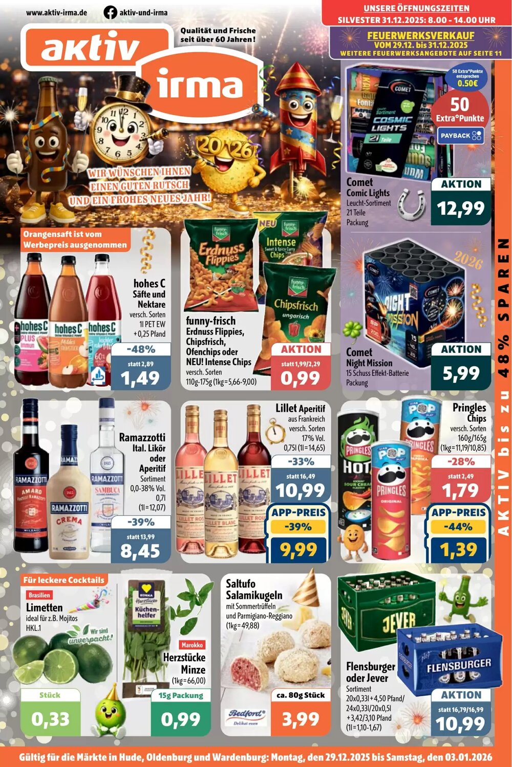 Aktiv Irma Prospekt (ab 29.12.2025) zum Blättern - Seite 1