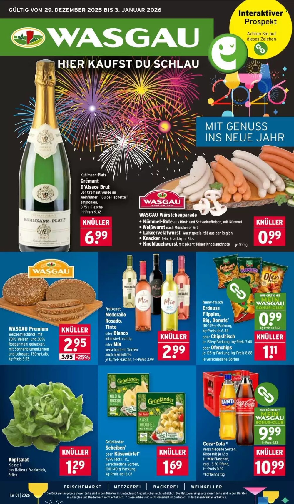 Wasgau Prospekt (ab 29.12.2025) zum Blättern - Seite 1