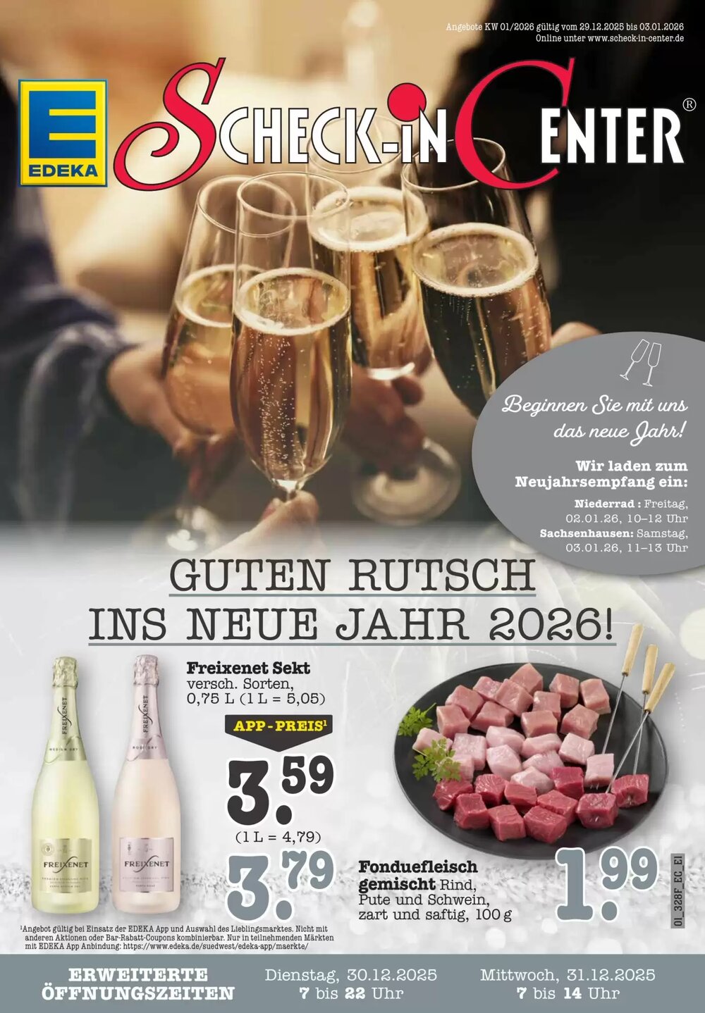 Scheck-in-Center Prospekt (ab 29.12.2025) zum Blättern - Seite 1