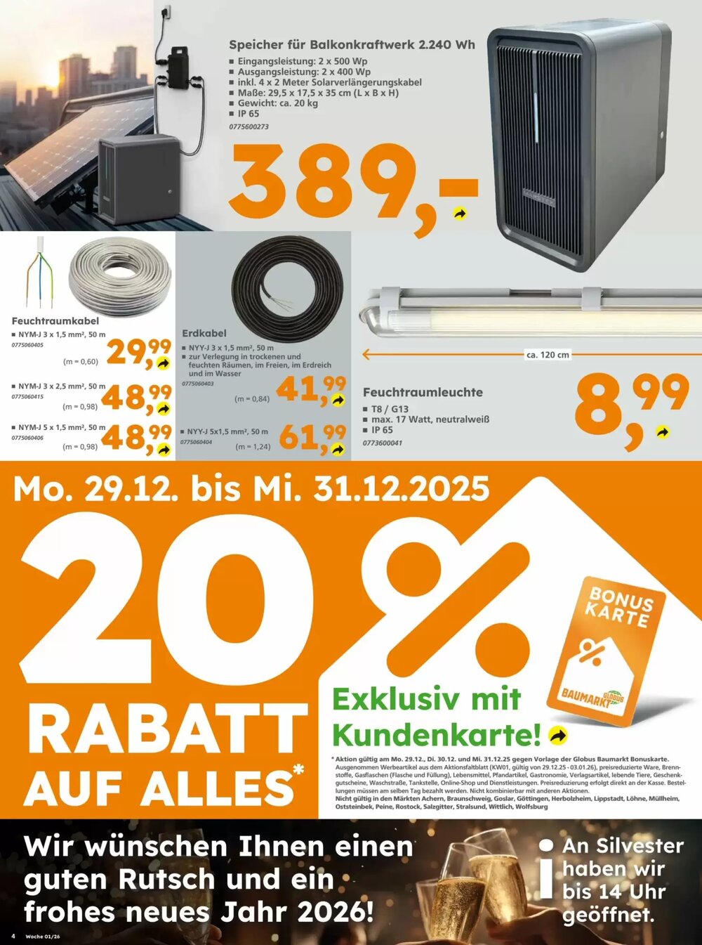Globus Baumarkt Prospekt (ab 29.12.2025) zum Blättern - Seite 4