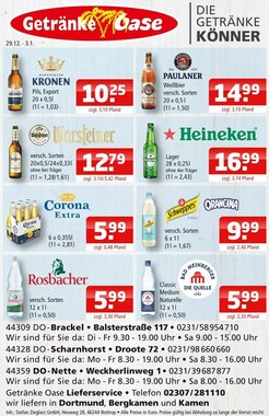 Getränke Oase Prospekt (ab 29.12.2025) zum Blättern
