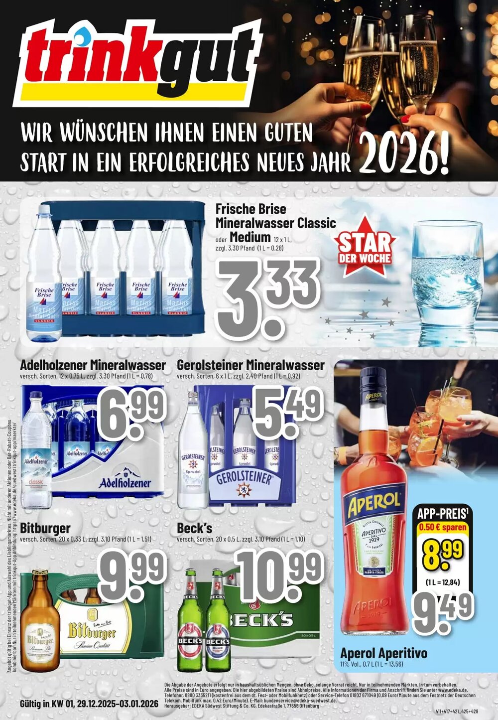trinkgut Prospekt (ab 29.12.2025) zum Blättern - Seite 1