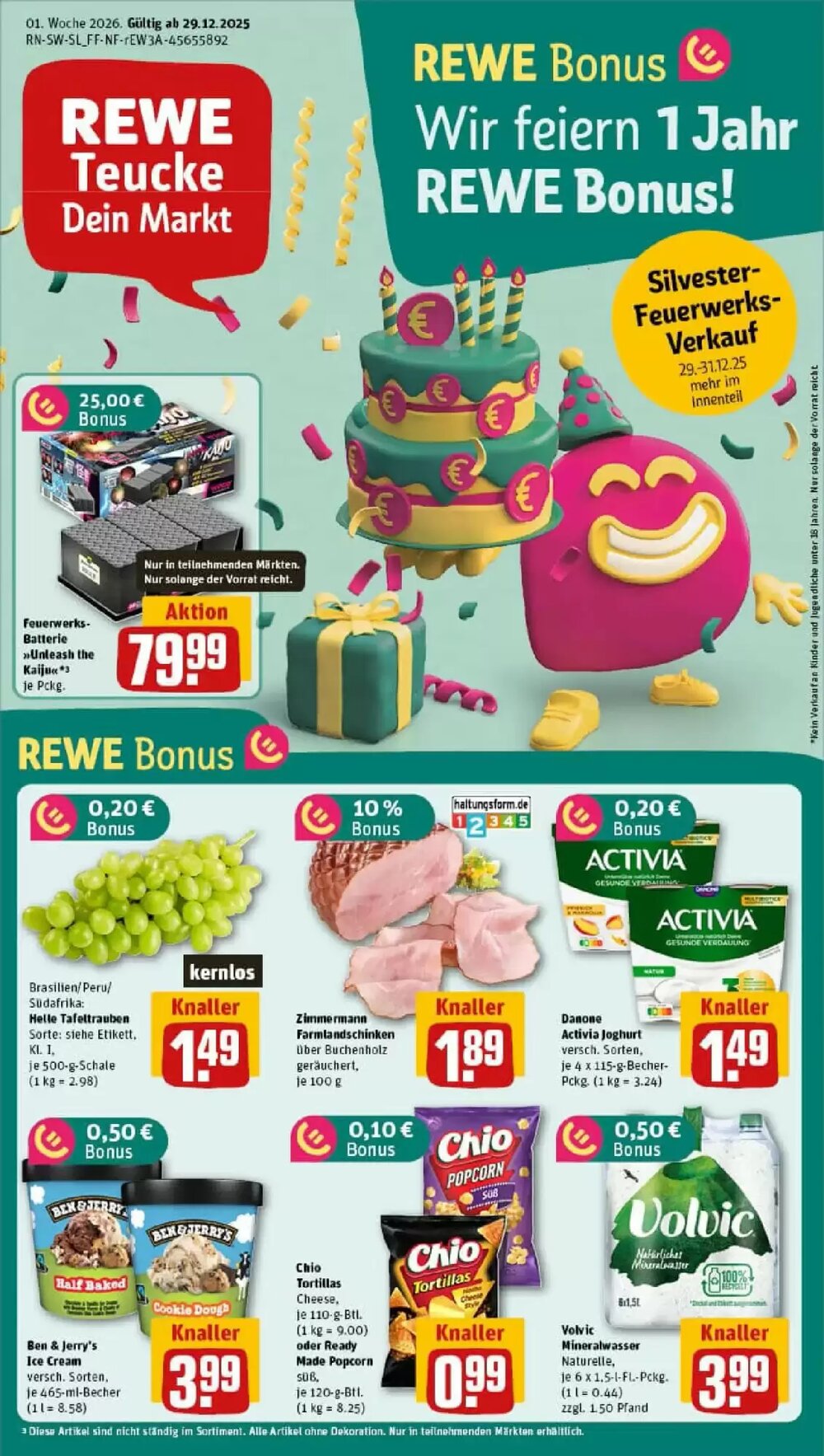 REWE Prospekt (ab 29.12.2025) zum Blättern - Seite 1