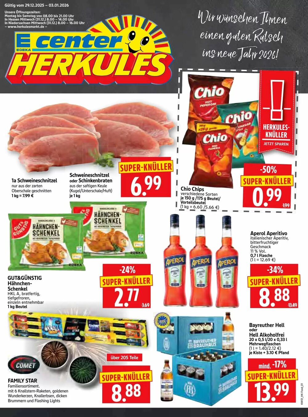 Edeka Herkules Prospekt (ab 29.12.2025) zum Blättern - Seite 1