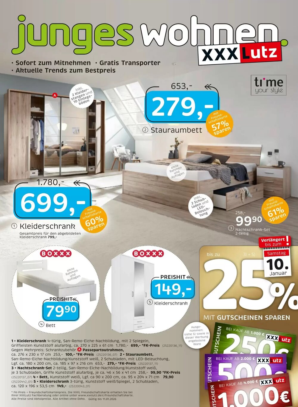 XXXLutz Prospekt (ab 29.12.2025) zum Blättern - Seite 1