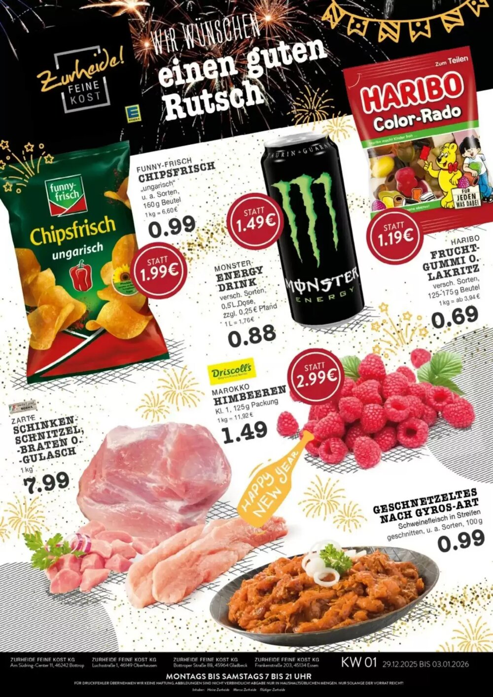 Edeka Zurheide Prospekt (ab 29.12.2025) zum Blättern - Seite 1