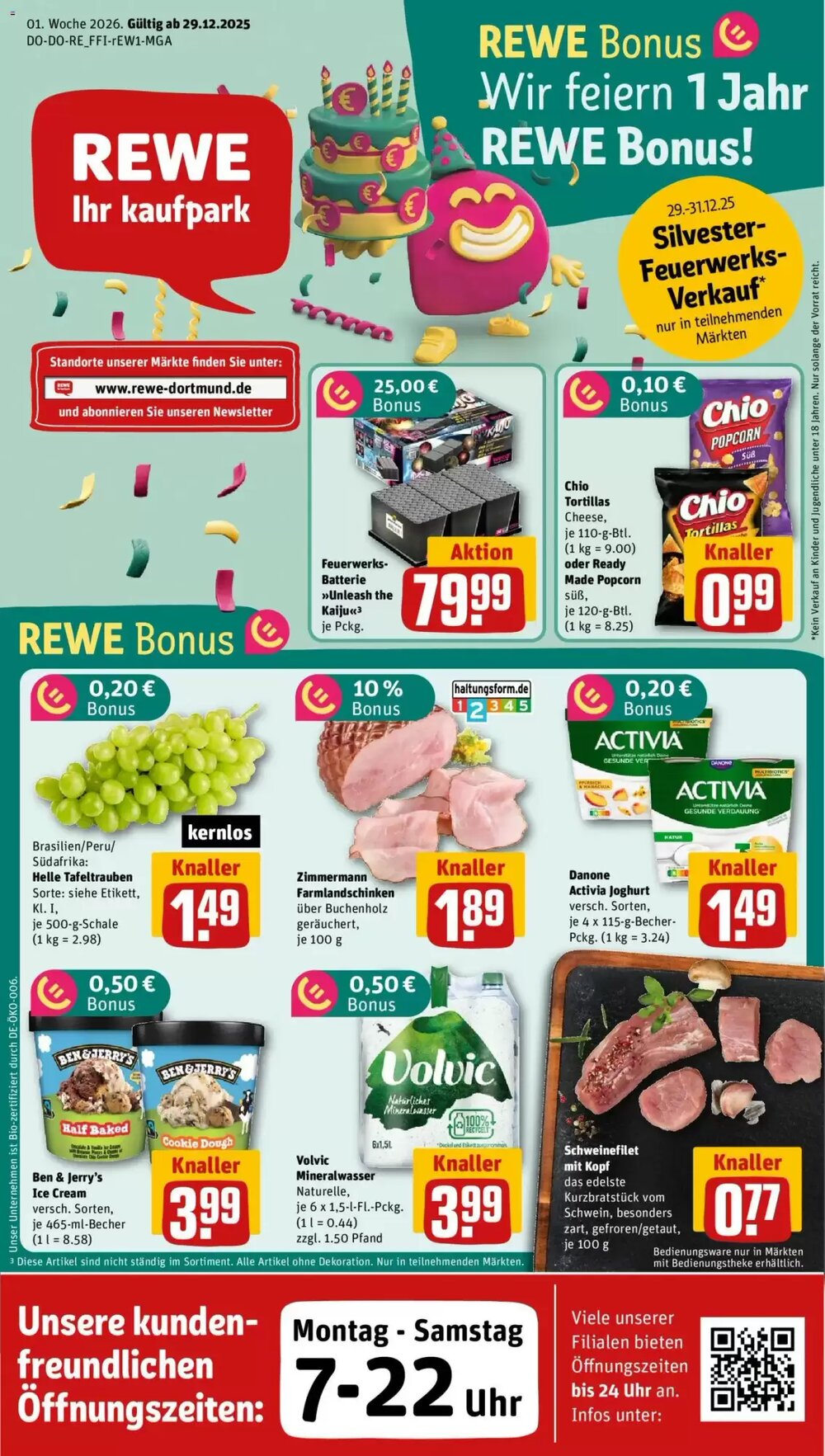 REWE Kaufpark Prospekt (ab 29.12.2025) zum Blättern - Seite 1