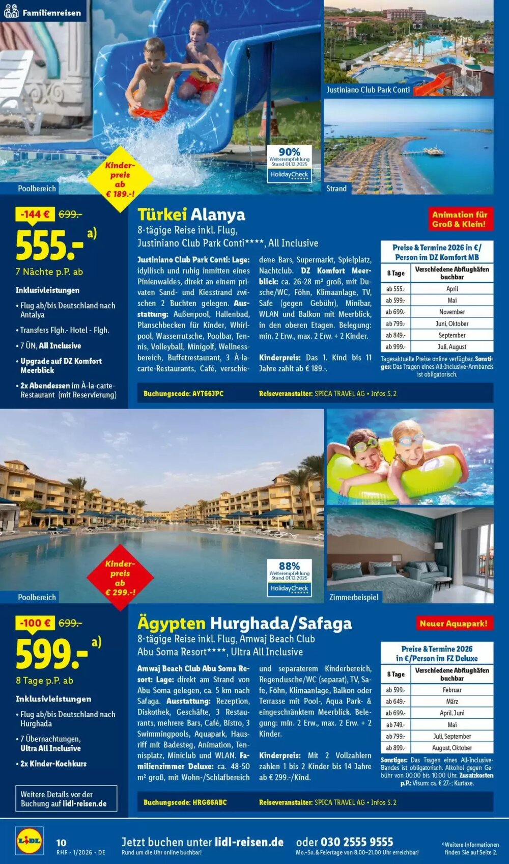 Lidl Reisen Prospekt (ab 29.12.2025) zum Blättern - Seite 10