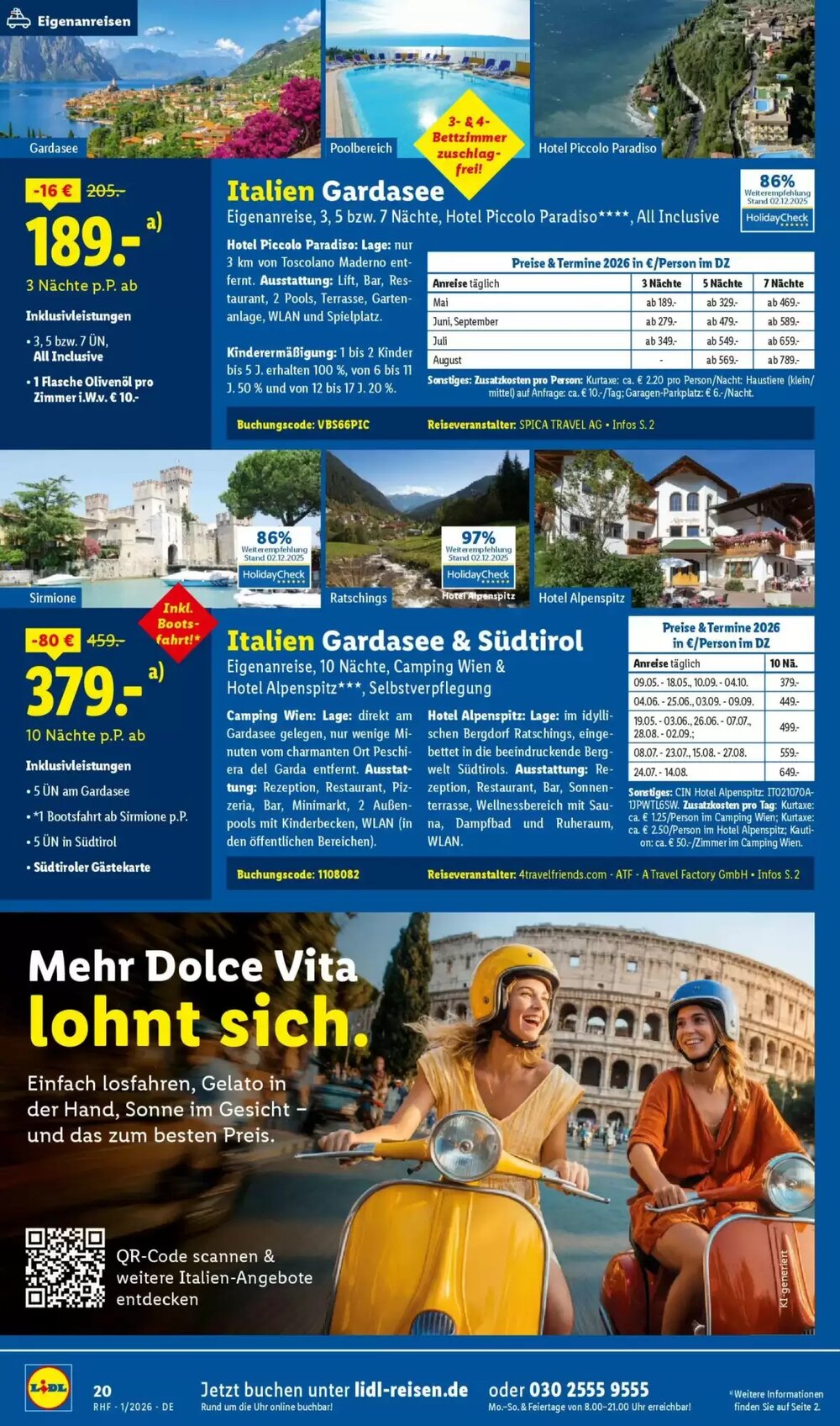Lidl Reisen Prospekt (ab 29.12.2025) zum Blättern - Seite 20