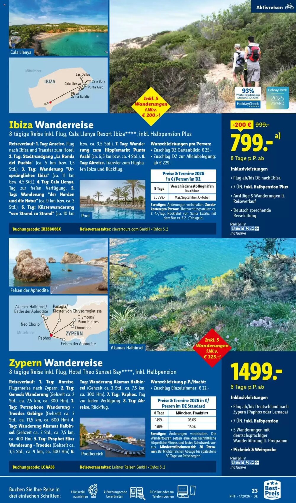 Lidl Reisen Prospekt (ab 29.12.2025) zum Blättern - Seite 23