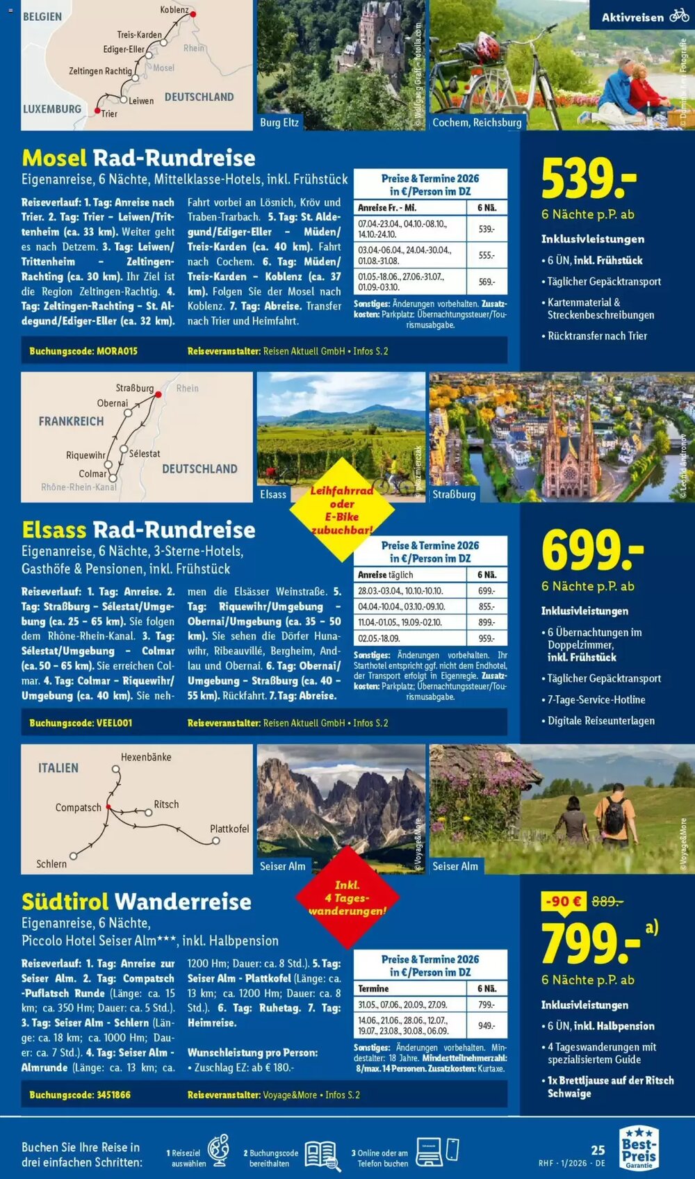 Lidl Reisen Prospekt (ab 29.12.2025) zum Blättern - Seite 25