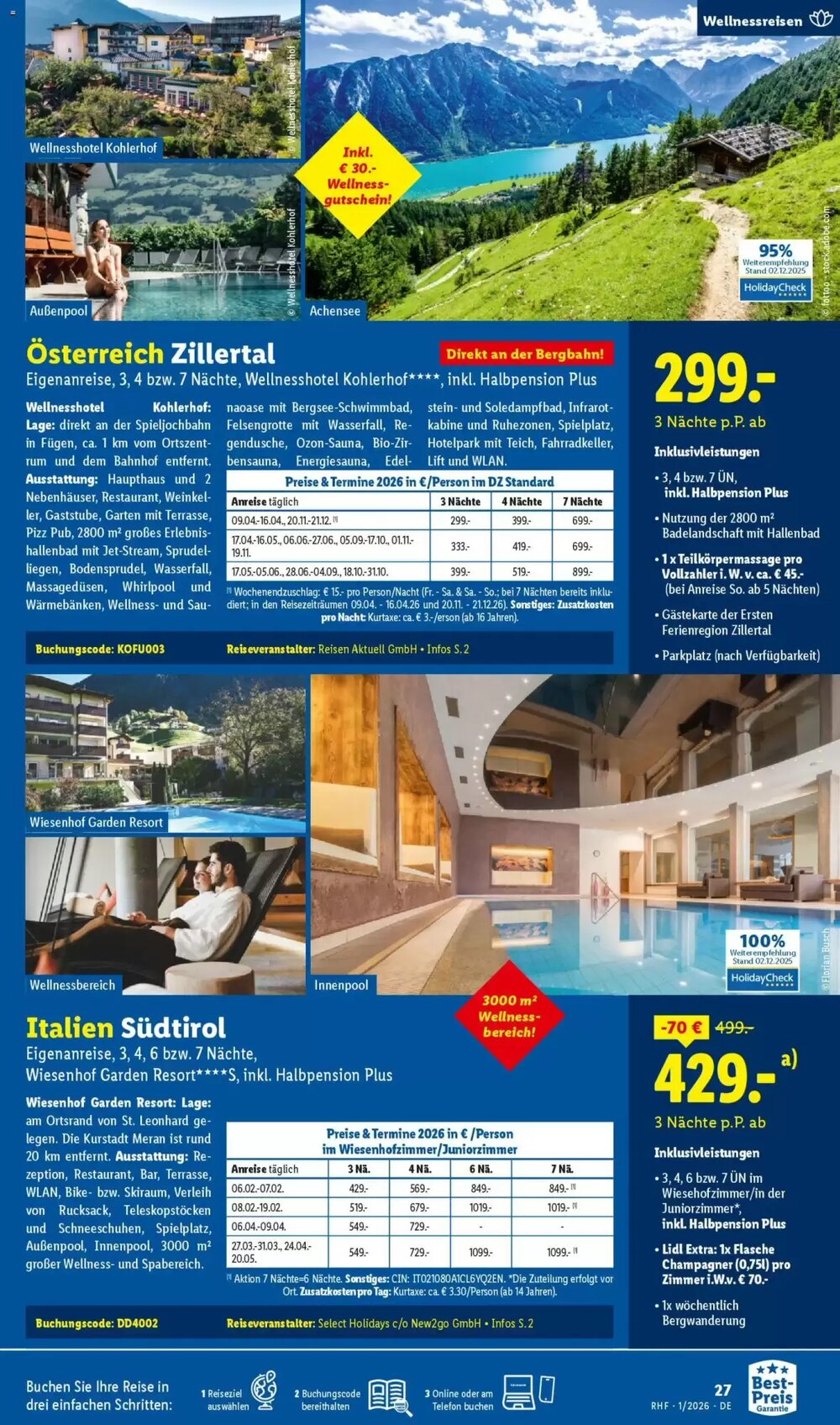 Lidl Reisen Prospekt (ab 29.12.2025) zum Blättern - Seite 27
