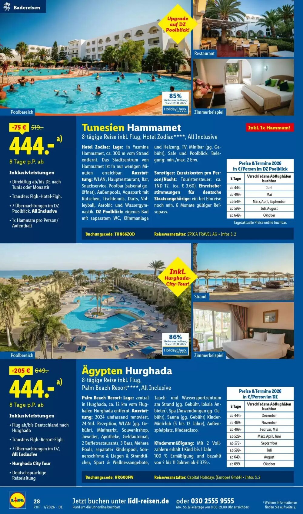 Lidl Reisen Prospekt (ab 29.12.2025) zum Blättern - Seite 28