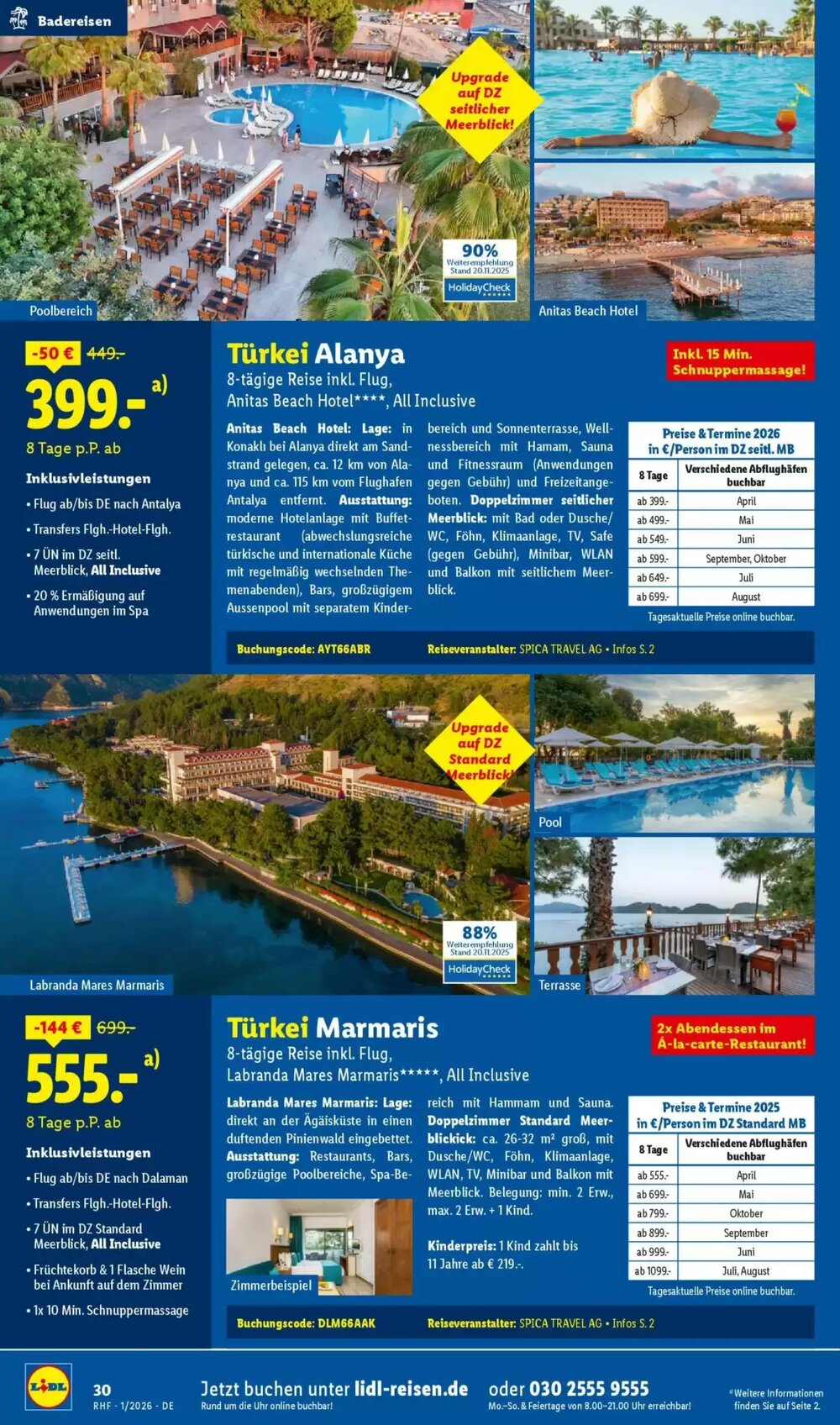 Lidl Reisen Prospekt (ab 29.12.2025) zum Blättern - Seite 30