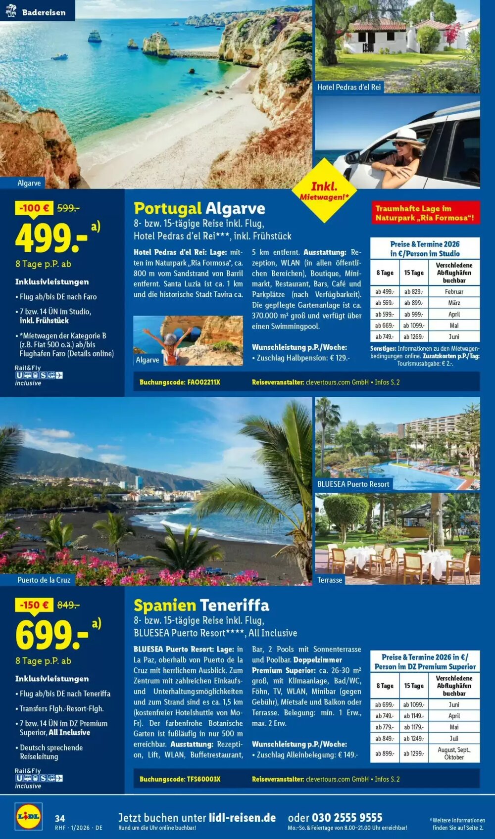 Lidl Reisen Prospekt (ab 29.12.2025) zum Blättern - Seite 34