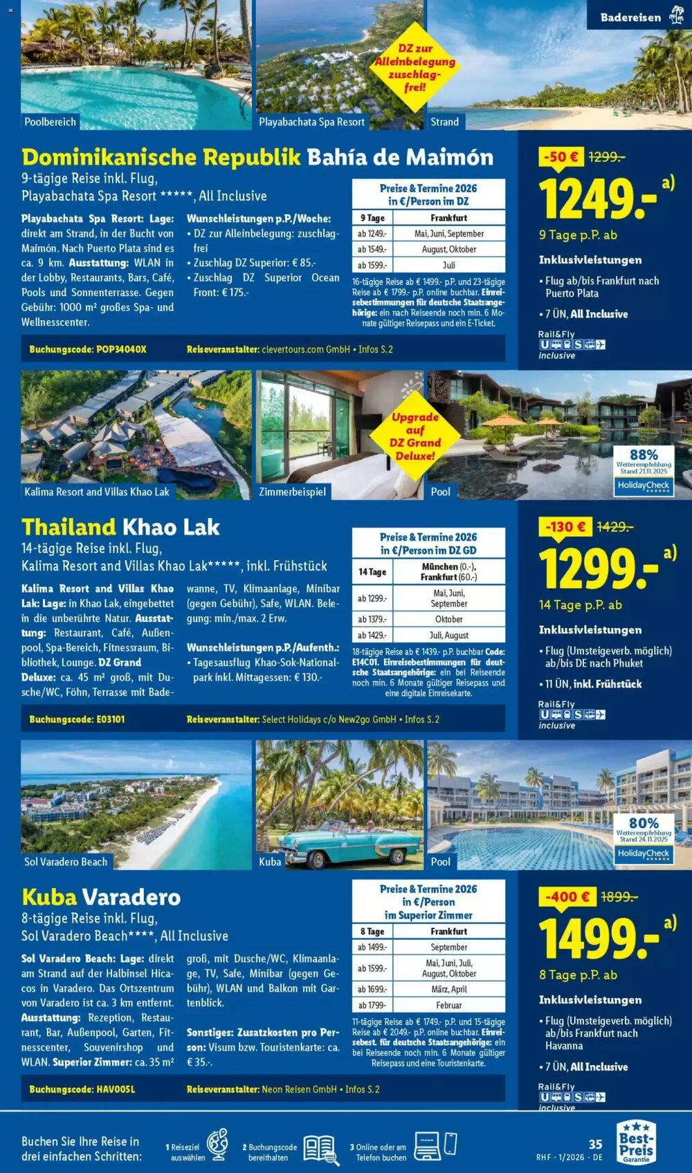 Lidl Reisen Prospekt (ab 29.12.2025) zum Blättern - Seite 35