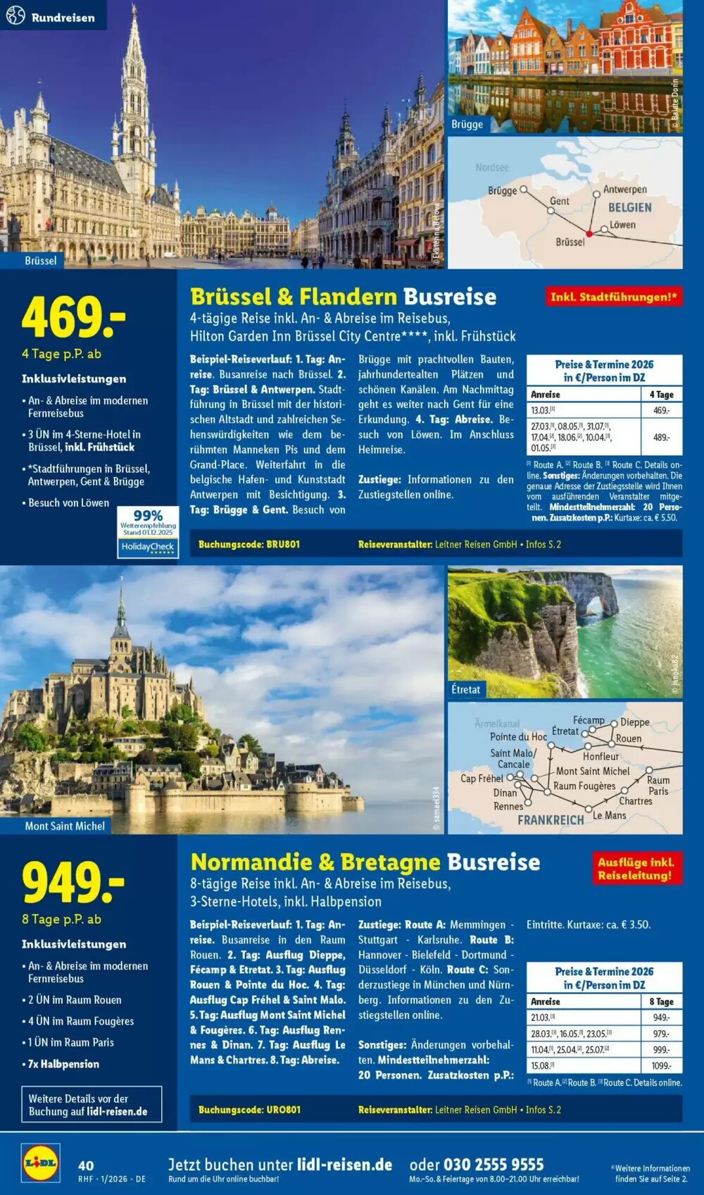 Lidl Reisen Prospekt (ab 29.12.2025) zum Blättern - Seite 40