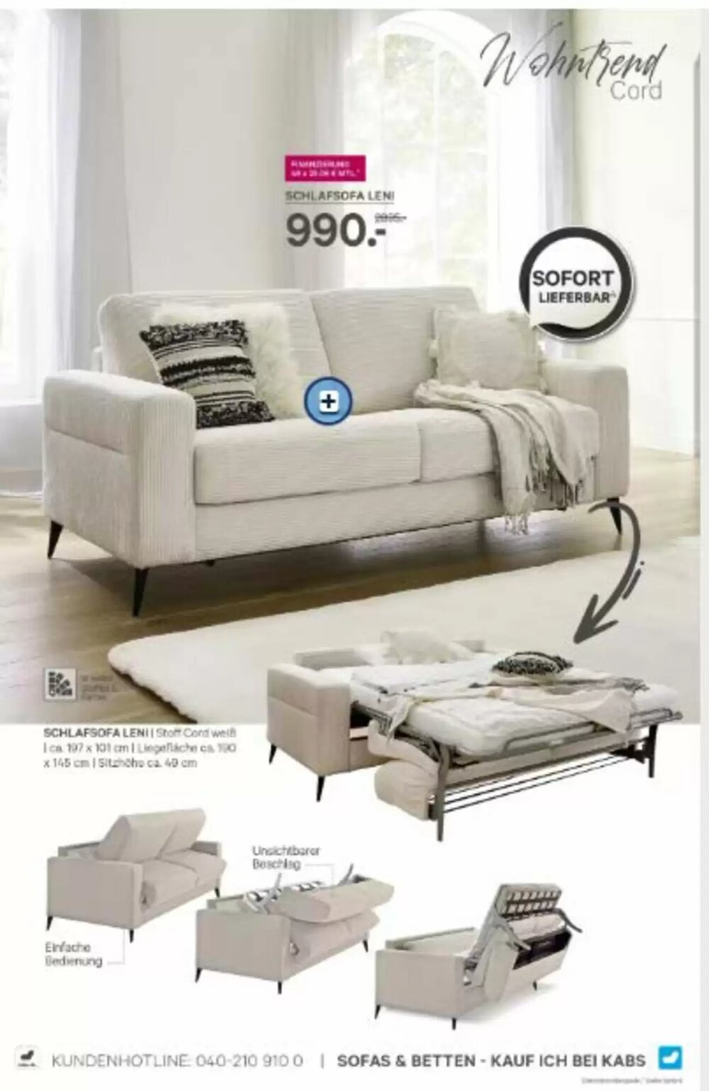 Kabs Polsterwelt Prospekt (ab 29.12.2025) zum Blättern - Seite 37