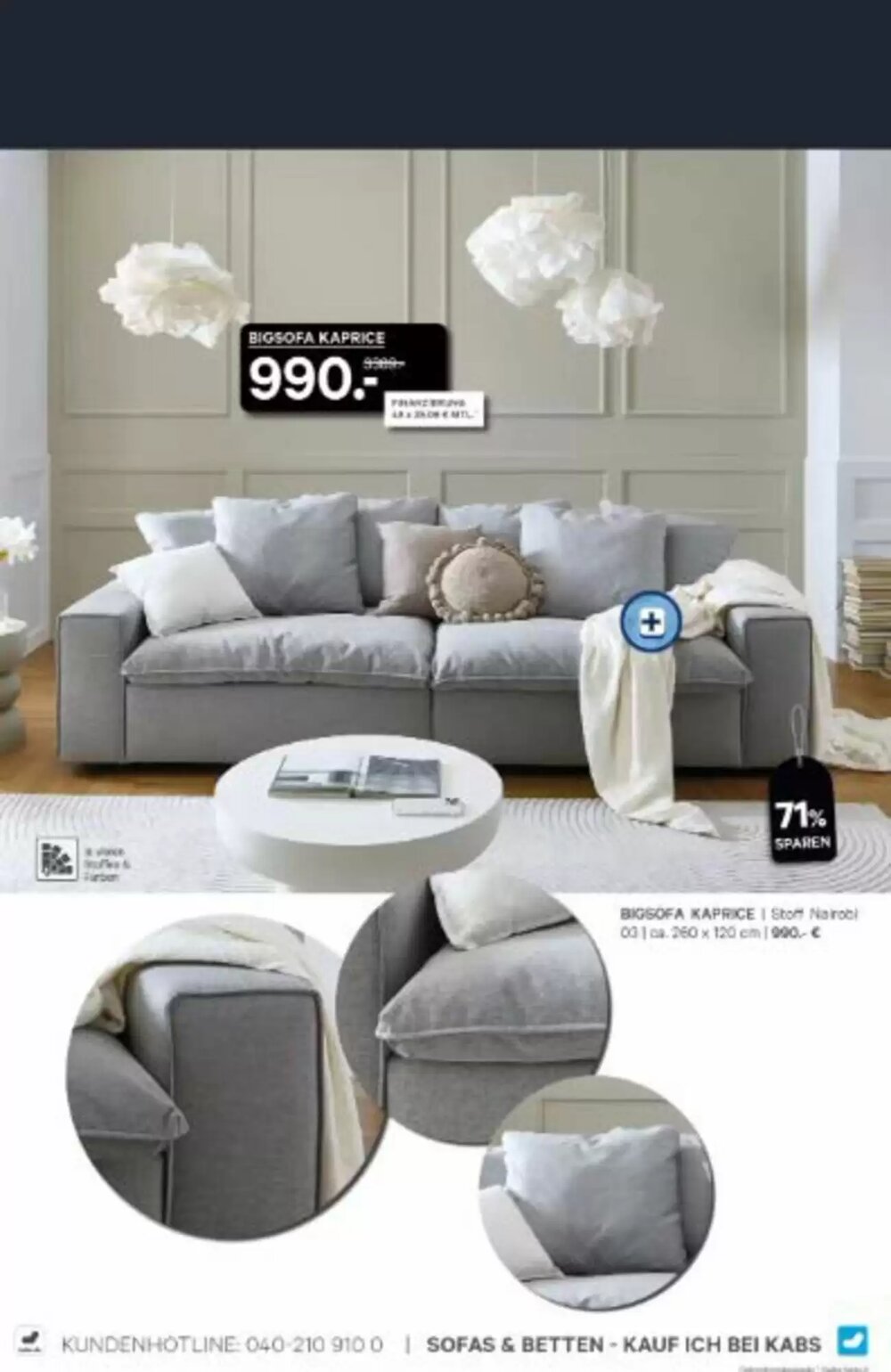 Kabs Polsterwelt Prospekt (ab 29.12.2025) zum Blättern - Seite 8