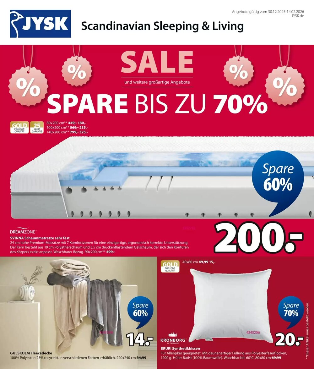 Jysk Prospekt (ab 30.12.2025) zum Blättern - Seite 1