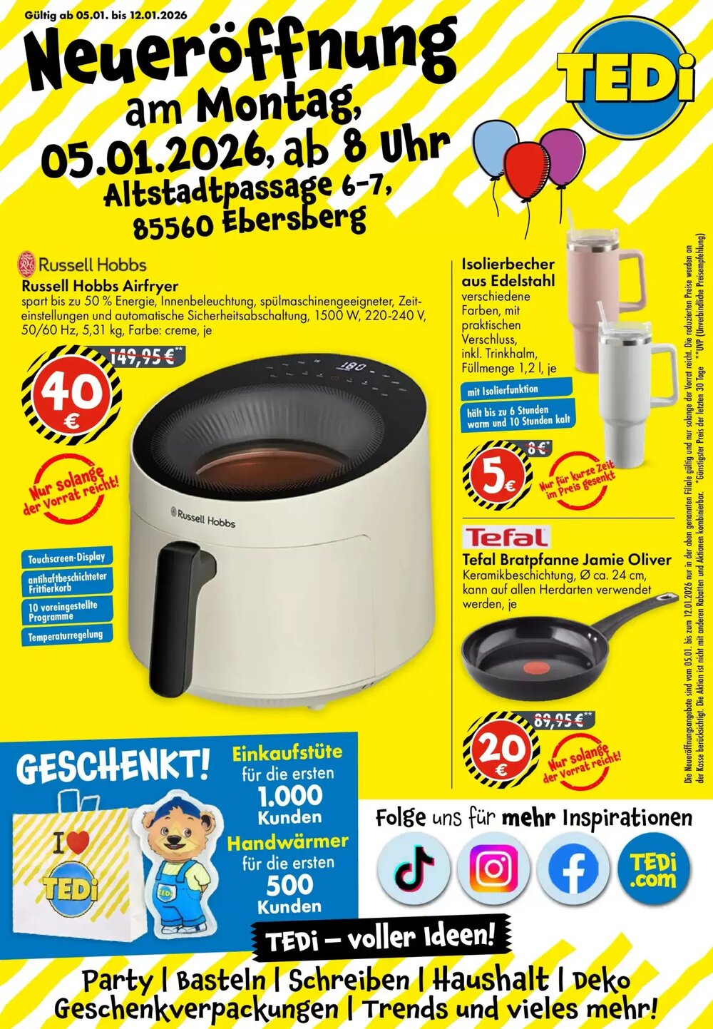 TEDi Prospekt (ab 31.12.2025) zum Blättern - Seite 1