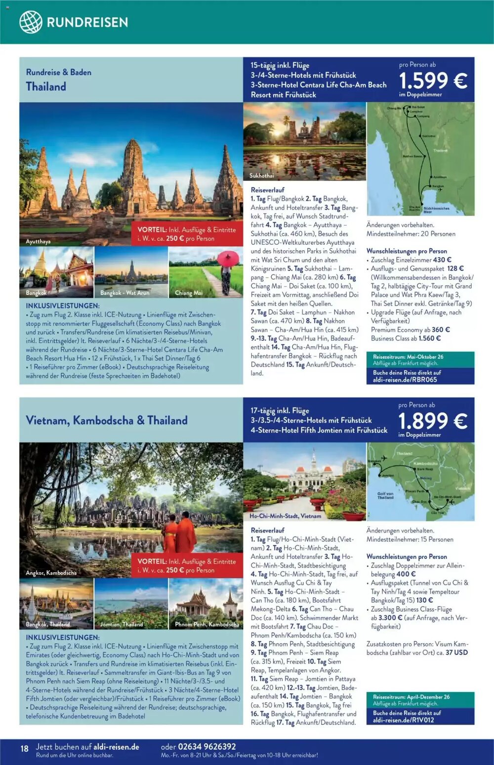 ALDI Nord Reisen Prospekt (ab 01.01.2026) zum Blättern - Seite 18