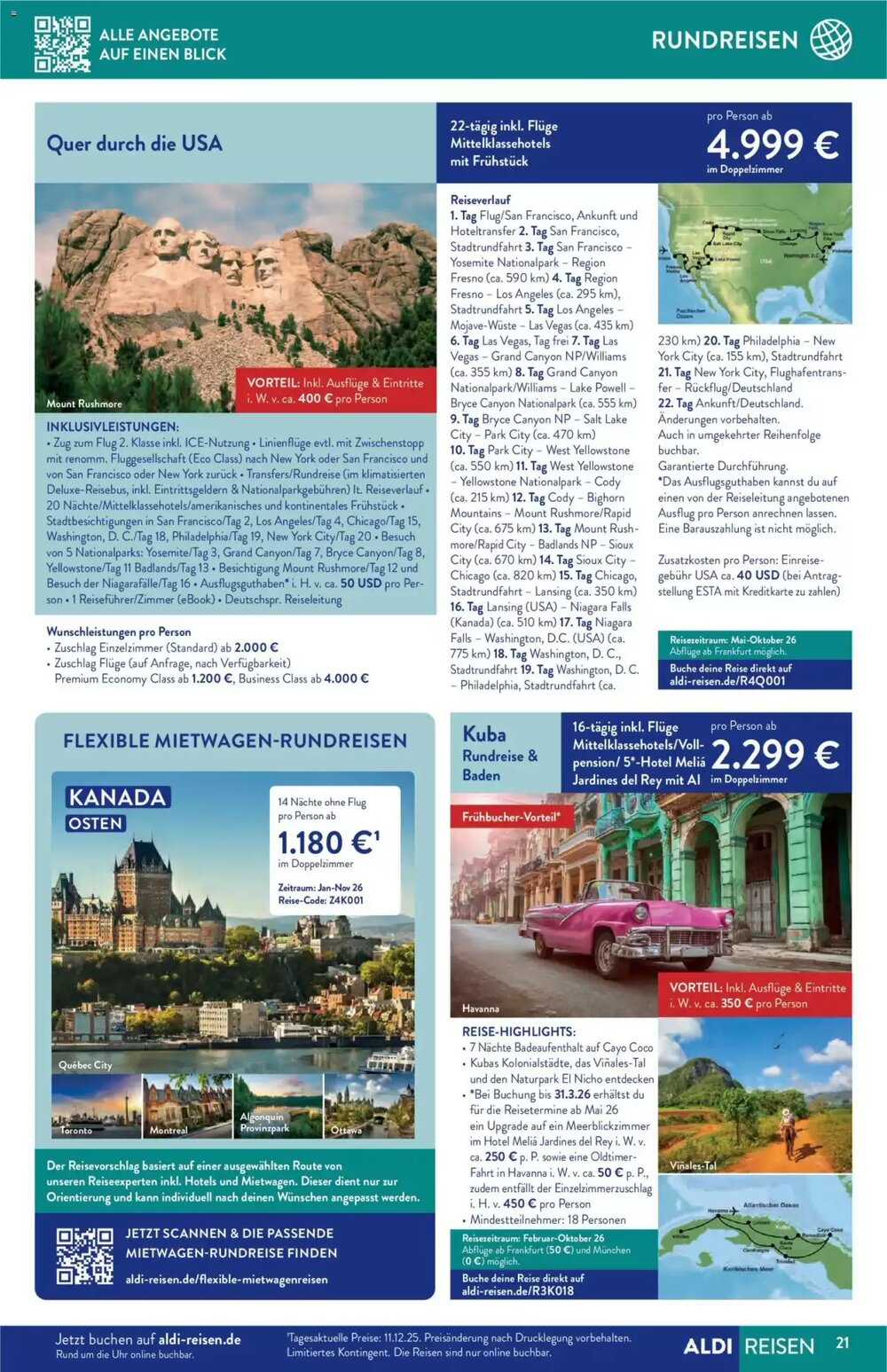 ALDI Nord Reisen Prospekt (ab 01.01.2026) zum Blättern - Seite 21