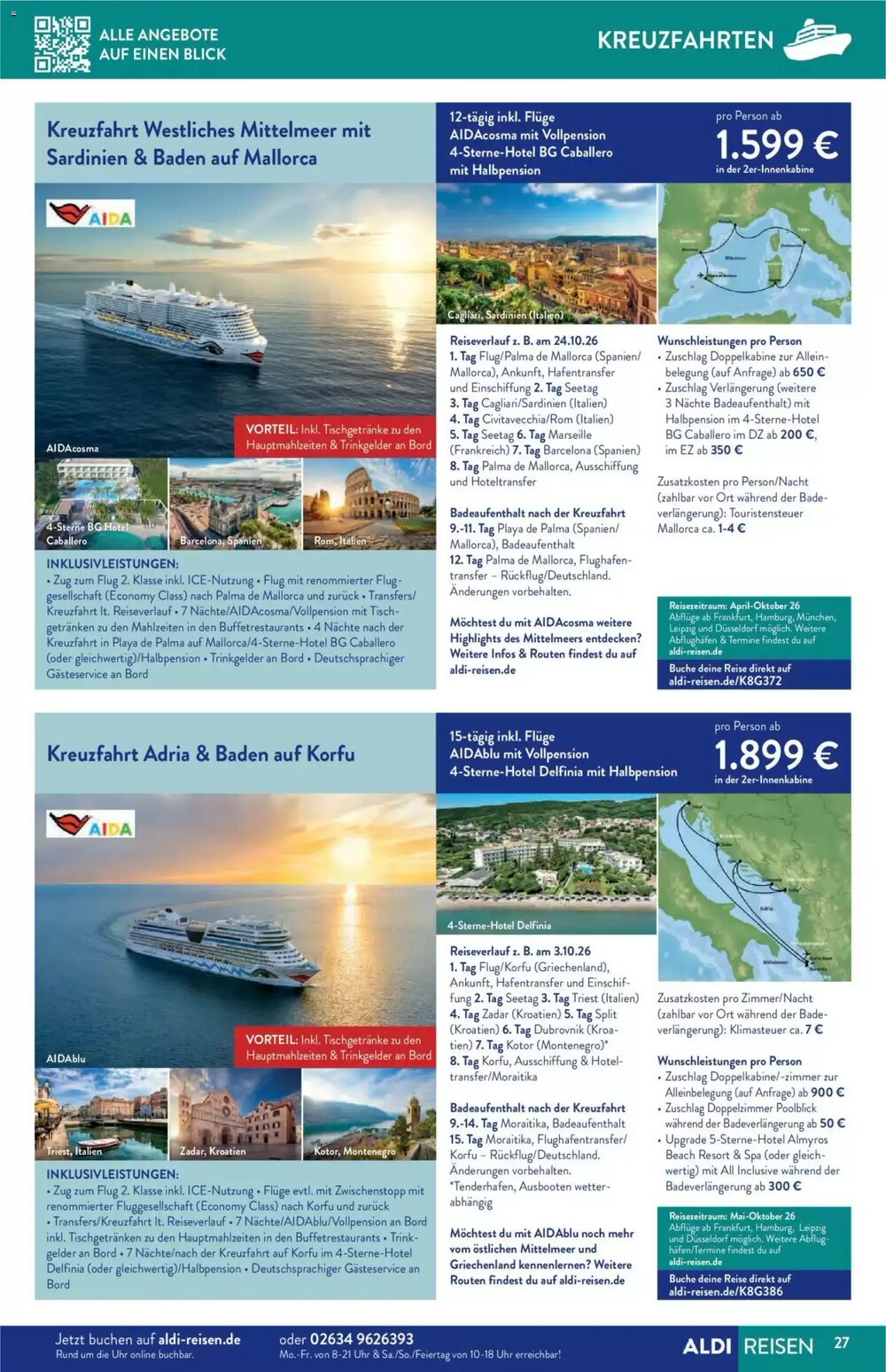 ALDI Nord Reisen Prospekt (ab 01.01.2026) zum Blättern - Seite 27