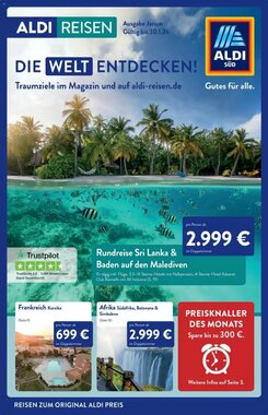 ALDI Nord Reisen Prospekt (ab 01.01.2026) zum Blättern