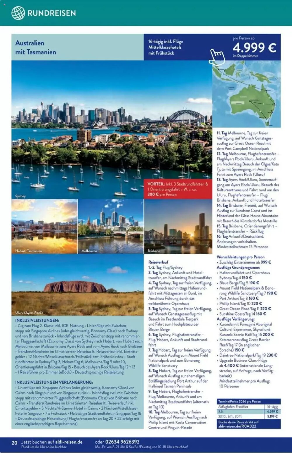 ALDI Nord Reisen Prospekt (ab 01.01.2026) zum Blättern - Seite 20