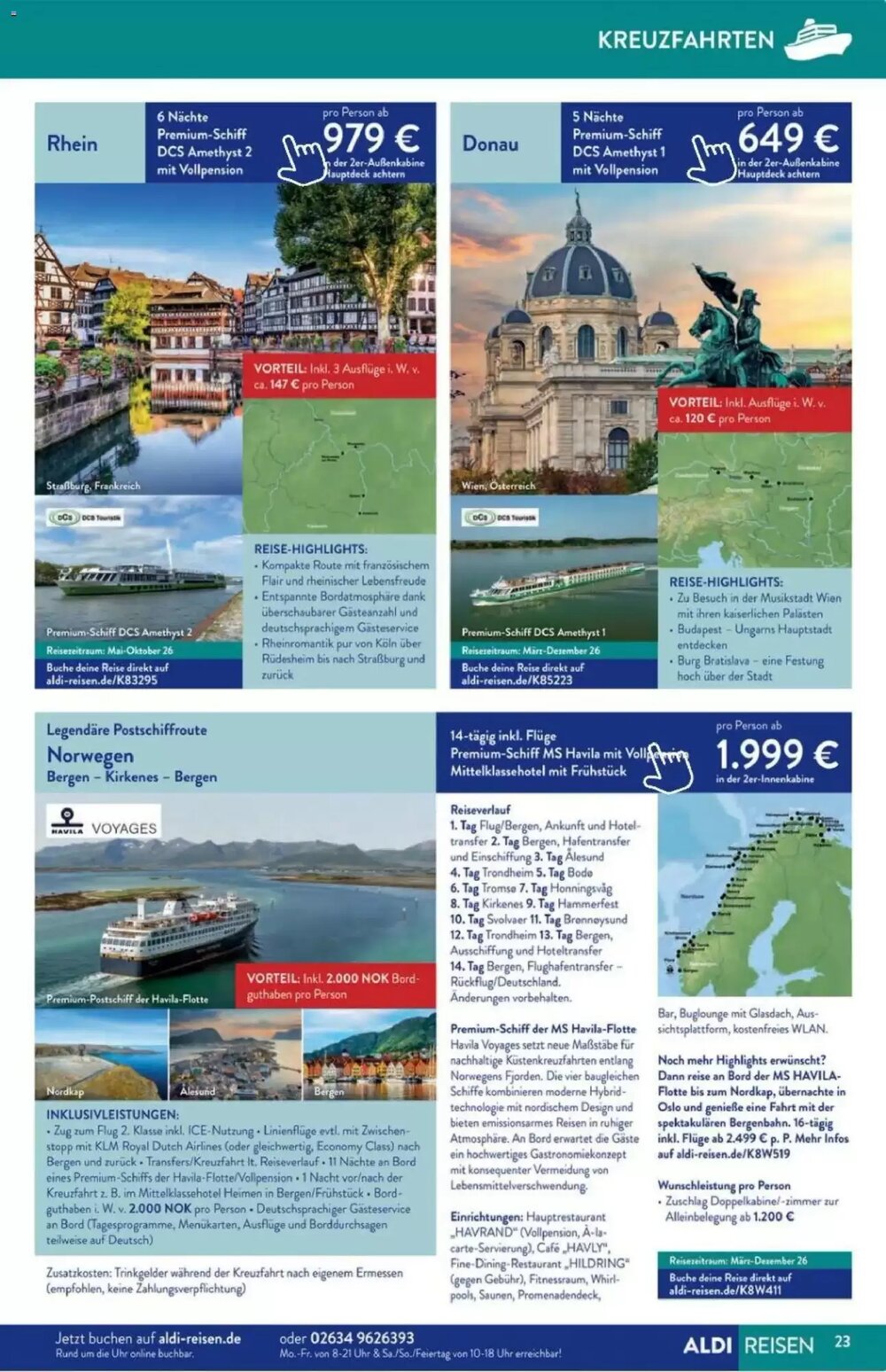 ALDI Nord Reisen Prospekt (ab 01.01.2026) zum Blättern - Seite 23