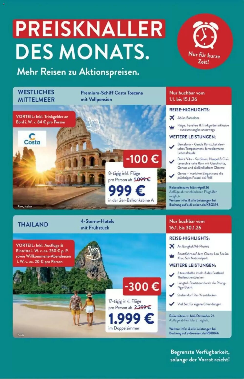 ALDI Nord Reisen Prospekt (ab 01.01.2026) zum Blättern - Seite 3