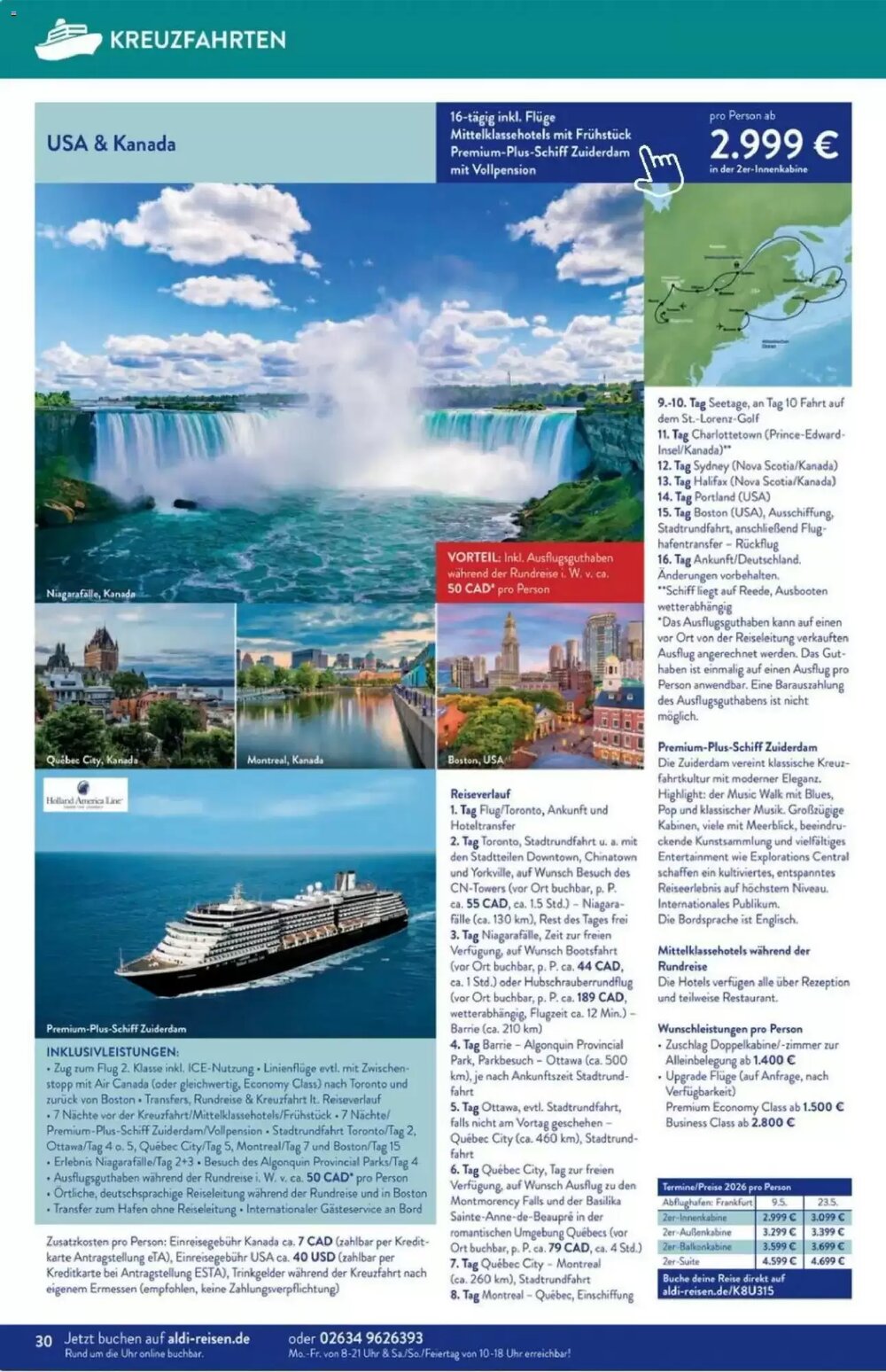 ALDI Nord Reisen Prospekt (ab 01.01.2026) zum Blättern - Seite 30