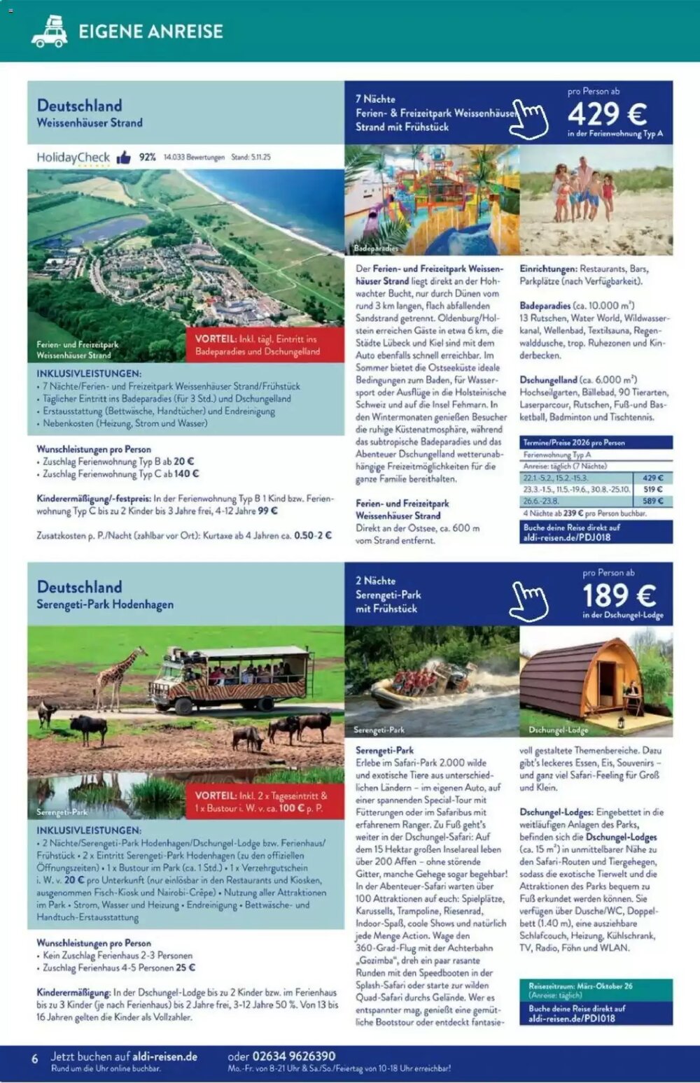 ALDI Nord Reisen Prospekt (ab 01.01.2026) zum Blättern - Seite 6