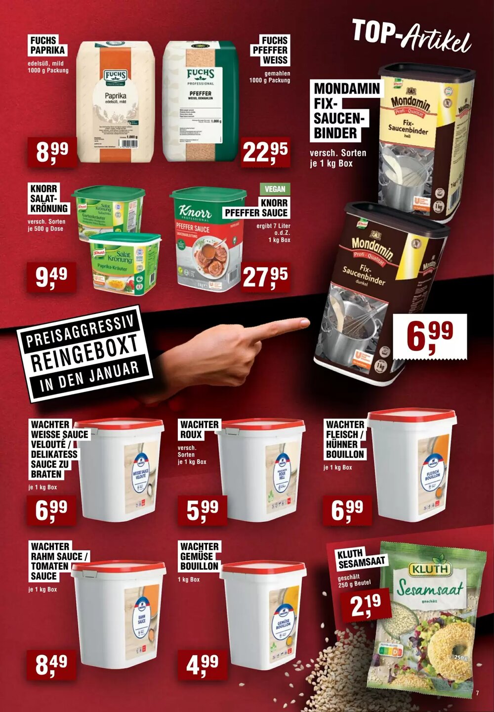 EDEKA Foodservice Prospekt (ab 01.01.2026) zum Blättern - Seite 7