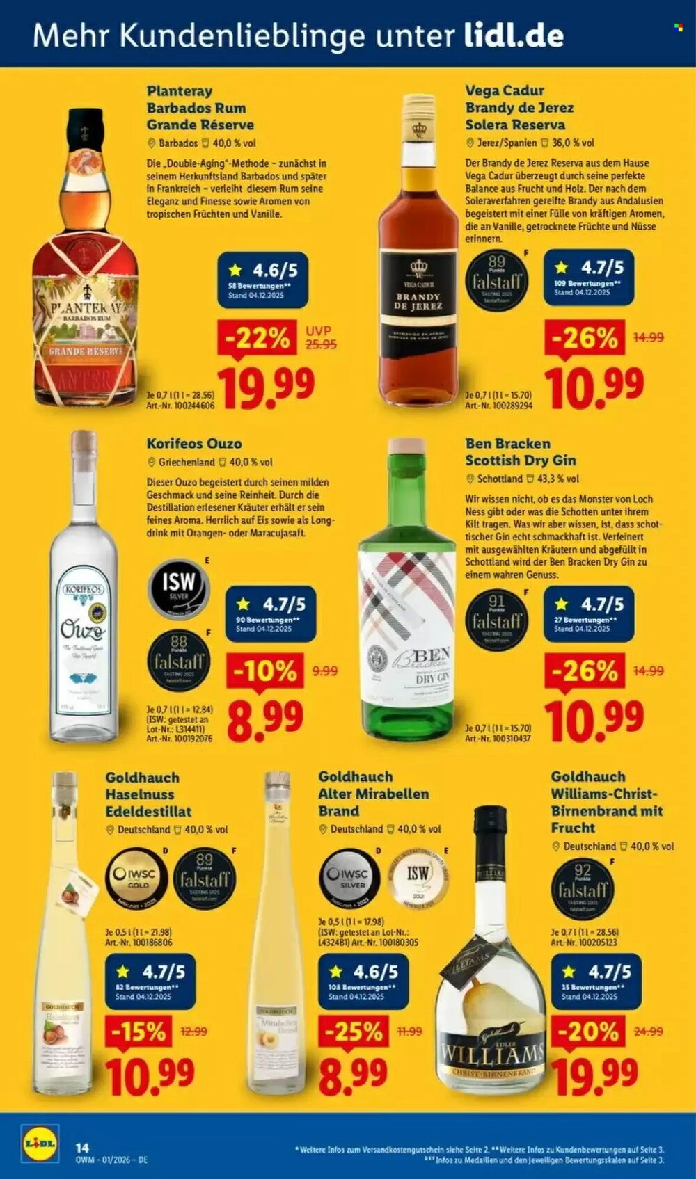 Lidl Prospekt (ab 01.01.2026) zum Blättern - Seite 14