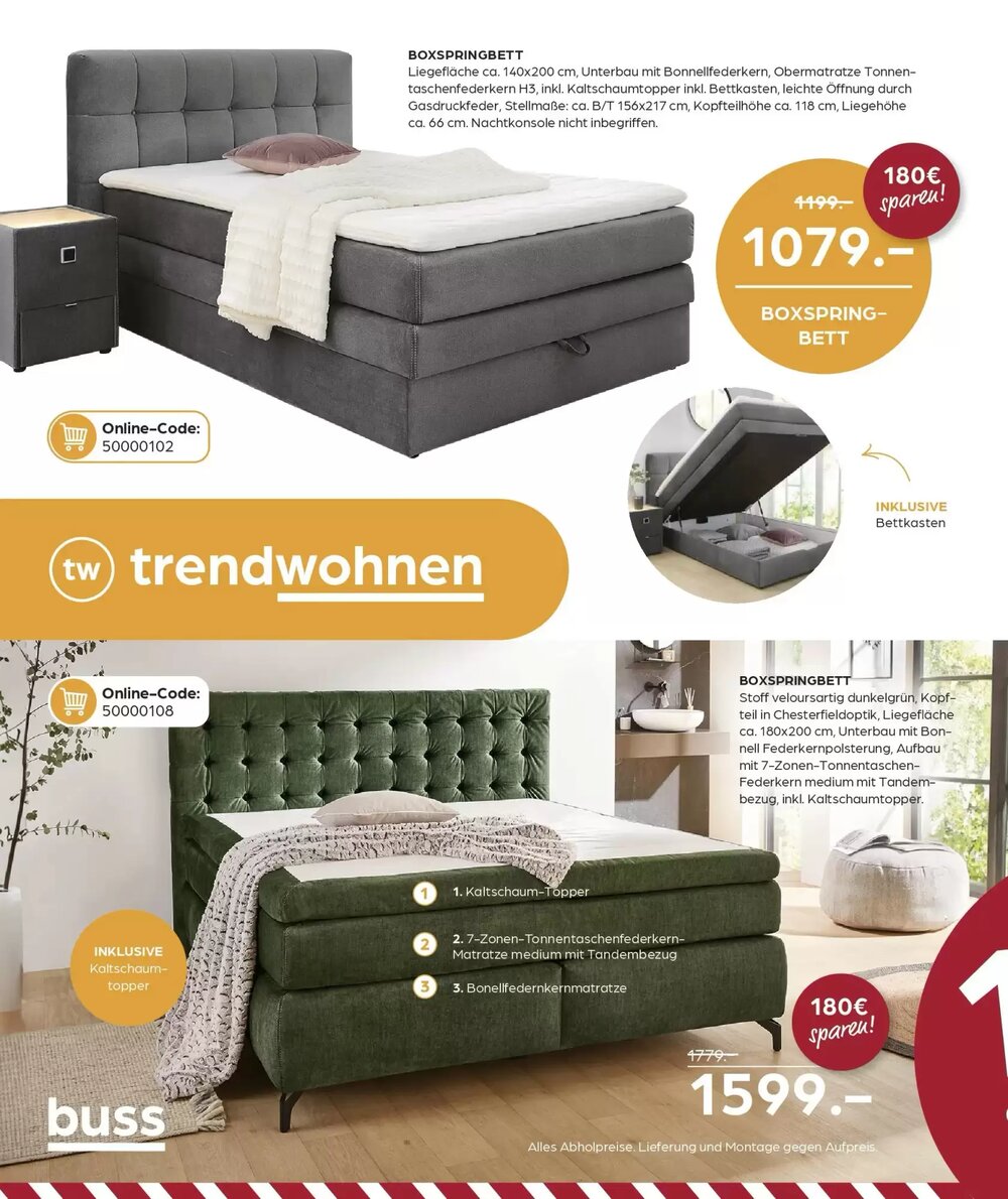 Möbel Buss Prospekt (ab 01.01.2026) zum Blättern - Seite 12